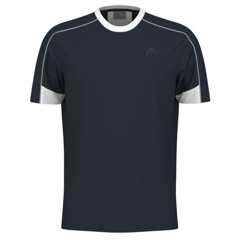 Head Tennis-Tshirt Play Tech (Moisture Transfer Microfiber Technologie) 2025 navyblau Herren