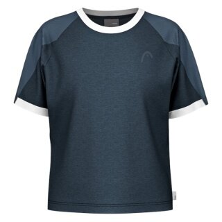 Head Tennis-Tshirt Play Tech (Moisture Transfer Microfiber Technologie) 2025 navyblau Damen