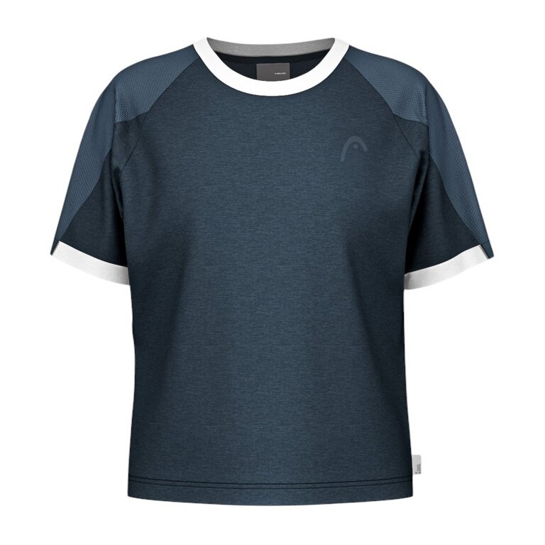 Head Tennis-Tshirt Play Tech (Moisture Transfer Microfiber Technologie) 2025 navyblau Damen