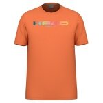 Head Tennis-Tshirt Rainbow (Mischgewebe, feuchtigkeitsabsorbierend) 2025 orange Herren