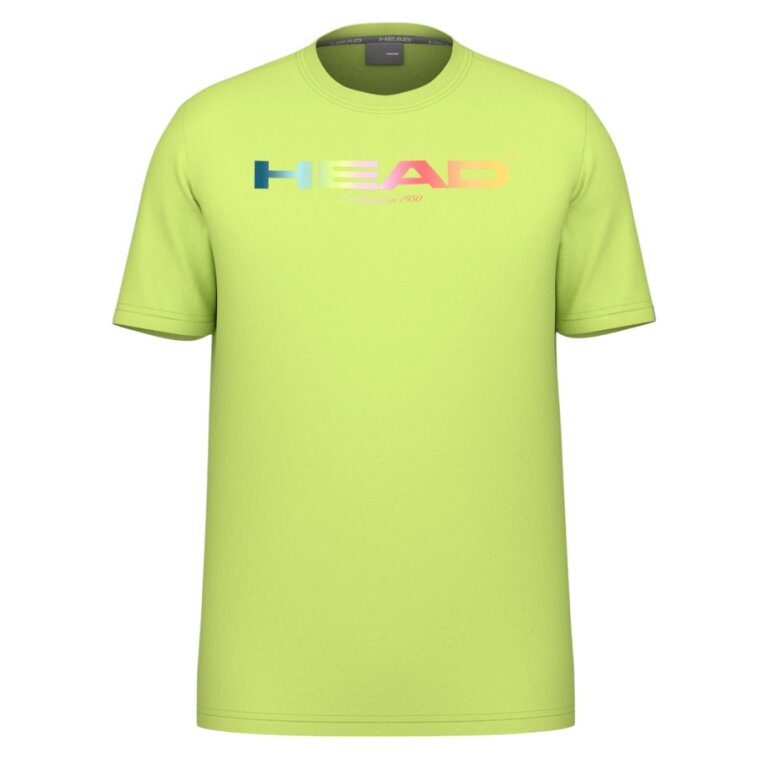 Head Tennis-Tshirt Rainbow (Mischgewebe, feuchtigkeitsabsorbierend) 2025 limegelb Herren