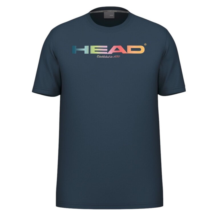 Head Tennis-Tshirt Rainbow (Mischgewebe, feuchtigkeitsabsorbierend) 2025 navyblau Herren