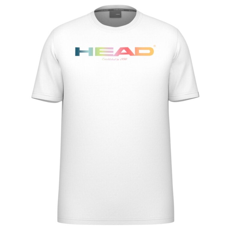 Head Tennis-Tshirt Rainbow (Mischgewebe, feuchtigkeitsabsorbierend) 2025 weiss Herren