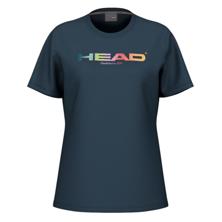 Head Tennis-Tshirt Rainbow (Mischgewebe) 2025 navyblau Damen