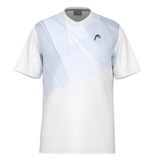 Head Tennis-Tshirt Topspin (V-Ausschnitt, Polyester-Interlock) 2025 weiss/navyblau Herren