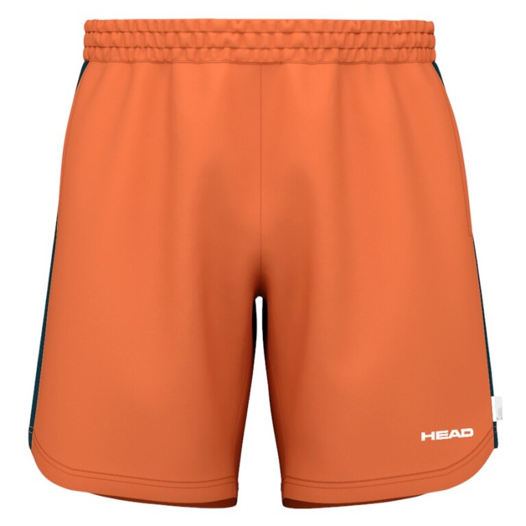 Head Tennishose Power Short (4-Wege-Stretch, feuchtigkeitsabsorbierend) 2025 kurz orange Herren