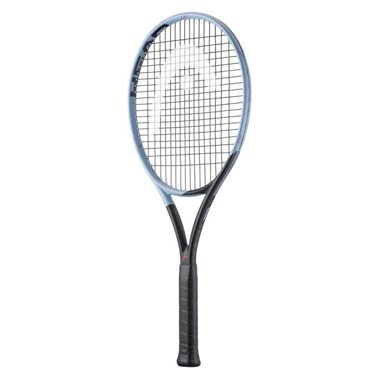 Head Tennisschläger Instinct MP 100in/300g 2025 schwarz/hellblau - unbesaitet -