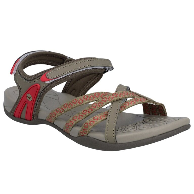 Hi-Tec Sandale Savanna II taupe/olive/sunset Damen