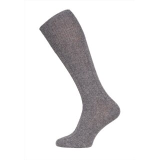 HomeOfSocks Kniestrümpfe Luxuriöse (Merinowolle und Kaschmir) anthrazitgrau - 1 Paar