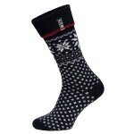 HomeOfSocks Lammwollsocke Skandinavisch Flag 47 navyblau - 1 Paar