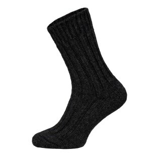 HomeOfSocks Wollsocken 50% Alpaka (Wolle) schwarz - 2 Paar