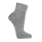 HomeOfSocks Wollsocken Sneaker (Merinowolle und Kaschmir) grau - 2 Paar