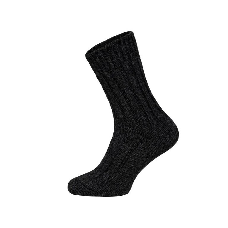 HomeOfSocks Wollsocken Alpaka Natur anthrazitgrau - 2 Paar