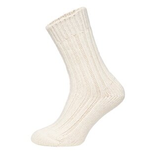 HomeOfSocks Wollsocken Alpaka Natur cremeweiss/grau- 2 Paar