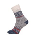 HomeOfSocks Wollsocke Hygge (45% Wolle) blau/bunt - 1 Paar