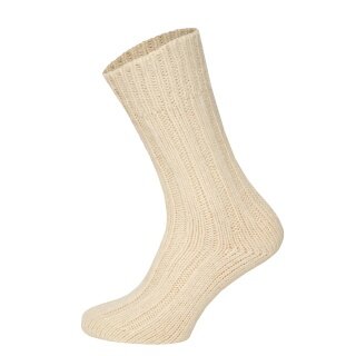 HomeOfSocks Wollsocken 100% Natur Warm cremeweiss - 2 Paar