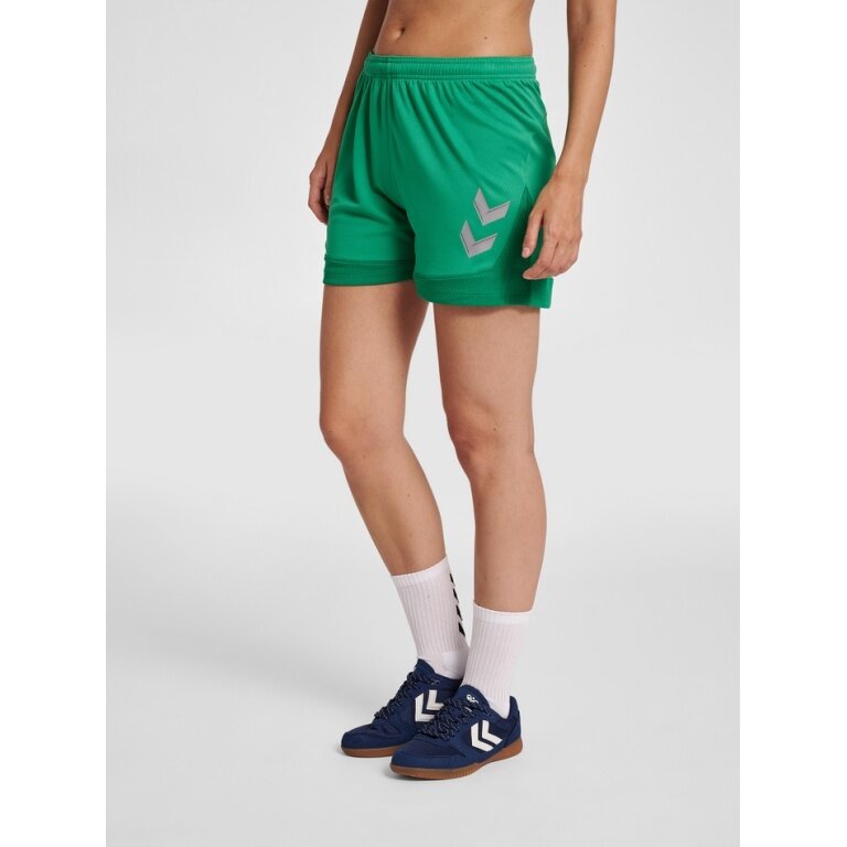 Poly grün (Mesh-Stoff, bestellen online Sporthose ohne hummel Kurz Damen hmlLEAD Shorts Seitentaschen)