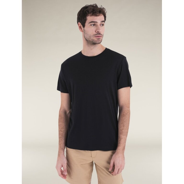 Icebreaker Wander-/Freizeit Tshirt Merino 150 Tech Lite III (100% Merinowolle) schwarz Herren