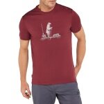 Icebreaker Funktions-Tshirt Merino 150 Tech Lite Tee Polar Paddle (Merinowolle) dunkelrot Herren