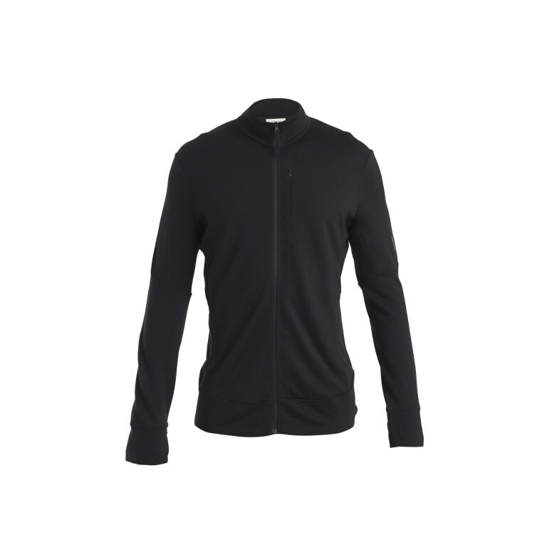 Icebreaker Wander-/Freizeitjacke Merino 260 Quantum IV Zip (Merinowolle) schwarz Herren