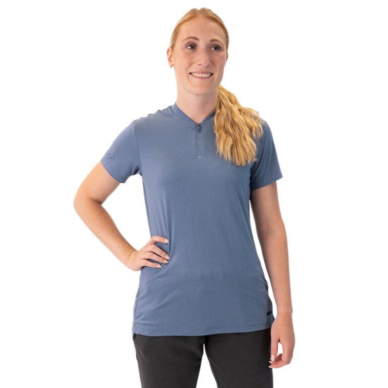 JAKO Freizeit-Polo Pro Casual (Polyester-Stretch-Jersey) smokeblau Damen