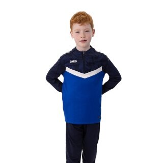 JAKO Langarmshirt Ziptop Iconic (angenehmer Tragekomfort) royalblau/marineblau Kinder