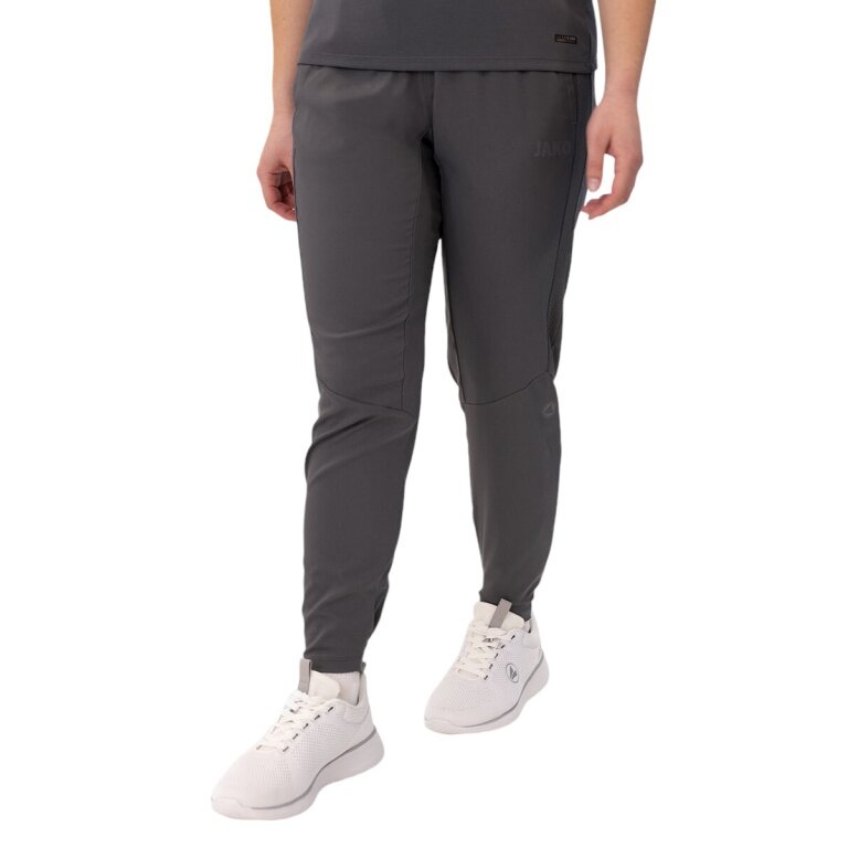 JAKO Sport-Freizeithose Power (Stretch-Micro-Twill) lang anthrazitgrau Damen