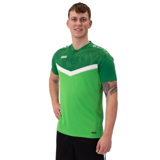 JAKO Sport-Polo Iconic (Polyester-Micro-Mesh) grün/dunkelgrün Herren