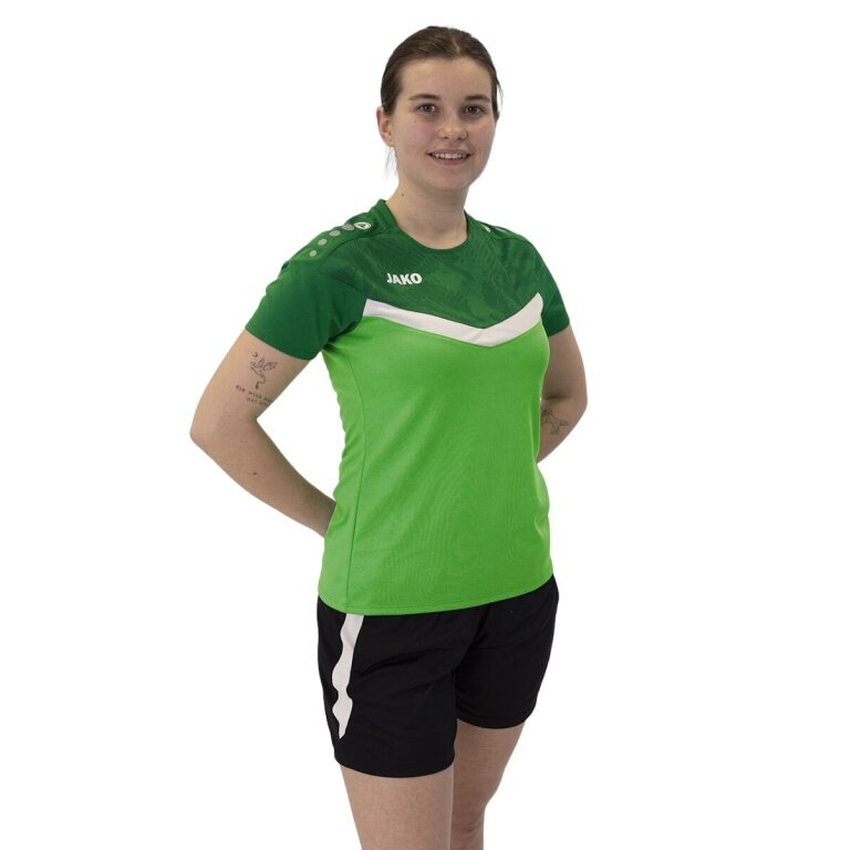 JAKO Sport-Shirt Iconic (Polyester-Micro-Mesh) grün/dunkelgrün Damen