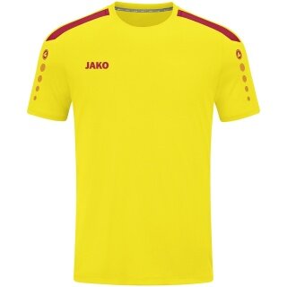 JAKO Sport-Tshirt Trikot Power (Polyester-Interlock, strapazierfähig) gelb/rot Kinder