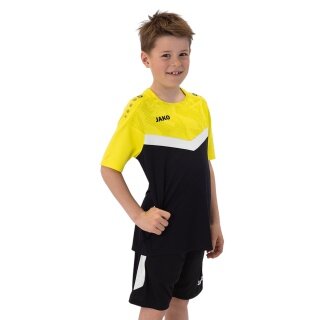 JAKO Sport-Tshirt Iconic (Polyester-Micro-Mesh) schwarz/gelb Kinder