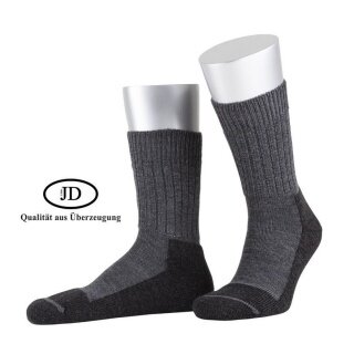 JD Outdoorsocke Wool Strong (Merinowolle) grau - 1 Paar
