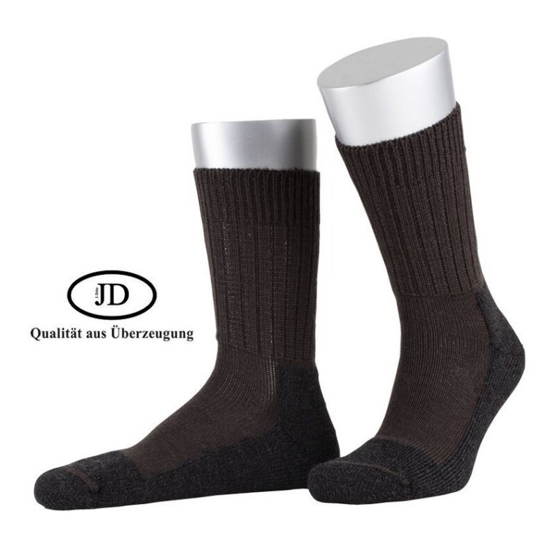 JD Outdoorsocke Wool Strong (Merinowolle) braun - 1 Paar