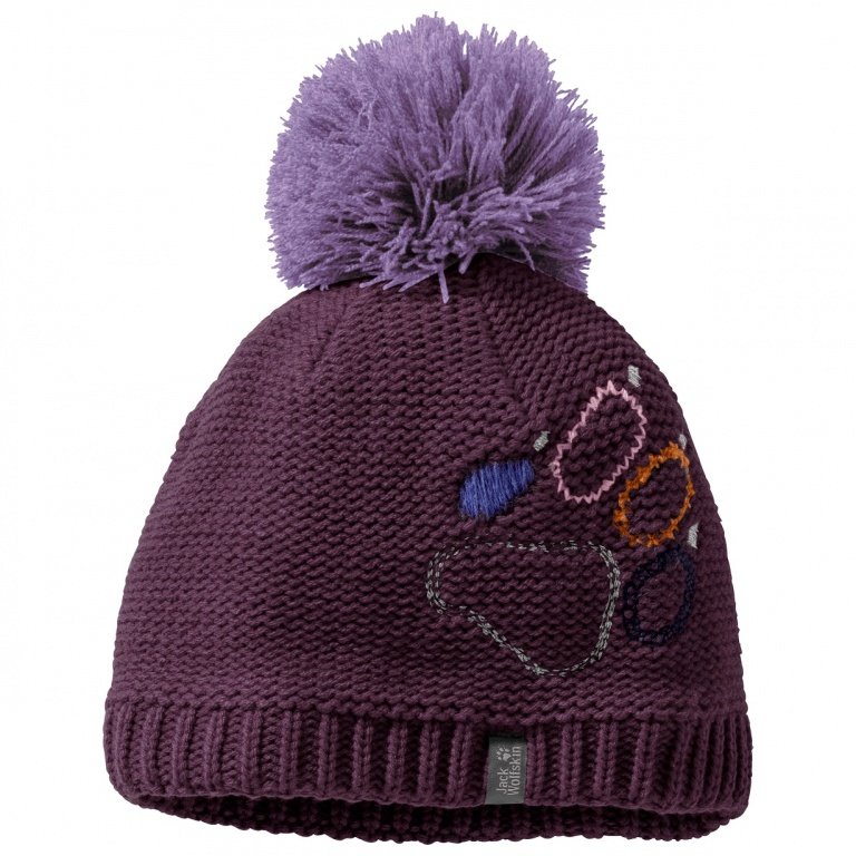 Jack Wolfskin Mütze Paw Kinder online Knit (Bommel) violett bestellen