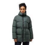 Jack Wolfskin Winter-Daunenmantel Kirschallee (wasserdicht) dunkelgrün Damen