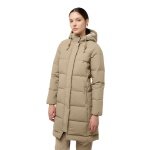 Jack Wolfskin Winter-Daunenmantel Nordlicht Coat (Fleece-Futter) hellbraun Damen