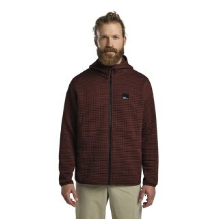 Jack Wolfskin Fleecejacke Mogari Hooded Full Zip (atmungsaktiv, Recyclingpolyester) braun Herren