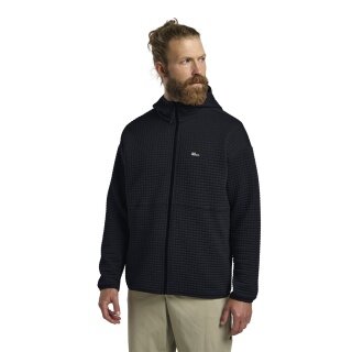 Jack Wolfskin Fleecejacke Mogari Hooded Full Zip (atmungsaktiv, Recyclingpolyester) navyblau Herren