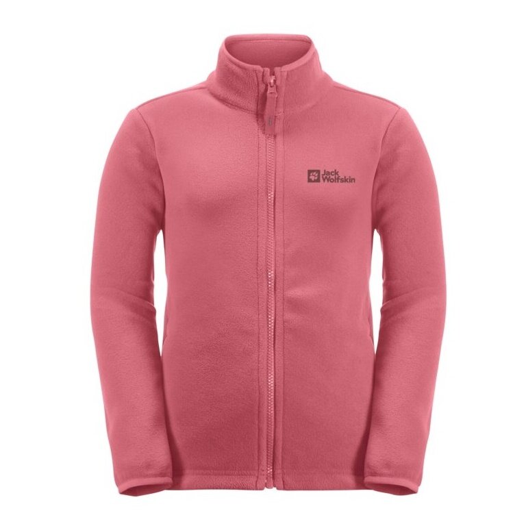 Jack Wolfskin Fleecejacke Taunus (schnelltrocknend, atmungsaktiv) pink Kinder