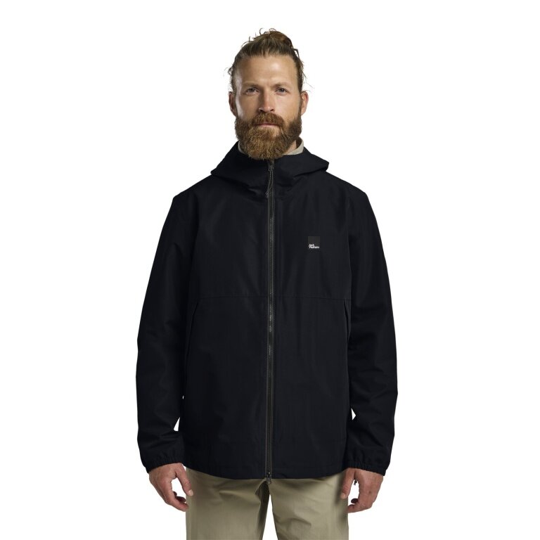 Jack Wolfskin Regenjacke Terraview 2-Lagen (wasserdicht, atmungsaktiv, elastische Bünd) 2025 navyblau Herren