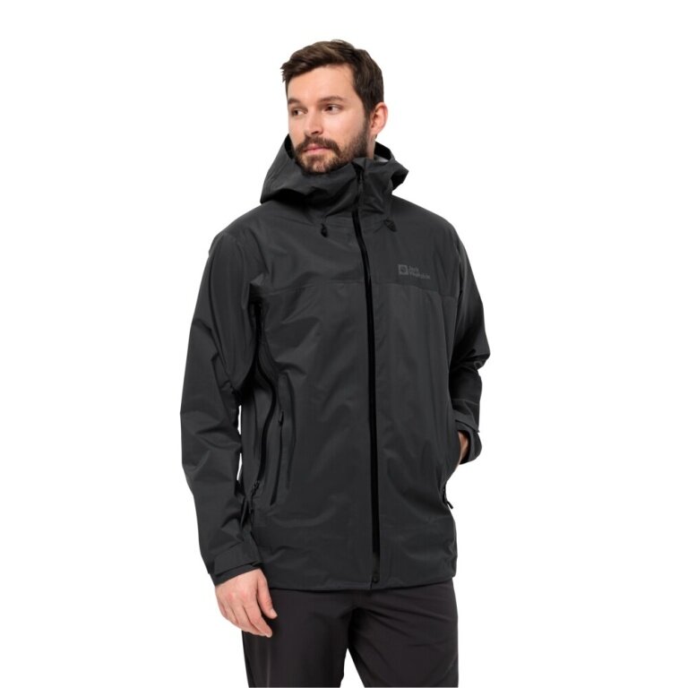 Jack Wolfskin Regenjacke Cyrox 3-Lagen (Hardshell, wasserdicht, winddicht) phantomgrau Herren