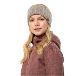 Jack Wolfskin Stirnband (Strickmuster) Highloft Knit Headband - grau Damen