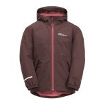 Jack Wolfskin Übergangsjacke Snowy Days 2023 (wasser- und winddicht, Fleece-Futter) berrypink Kinder