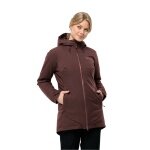 Jack Wolfskin Winterjacke Stirnberg (sehr wasserdicht, winddicht, atmungsaktiv) 2023 weinrot Damen