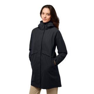 Jack Wolfskin Wintermantel Baylight 3in1 Coat (wasserdicht, winddicht) schwarz Damen