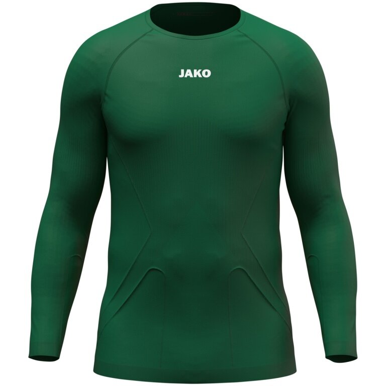 JAKO Langarmshirt Lightweight (maximale Bewegungsfreiheit, nahtlos) Unterwäsche dunkel grün Herren