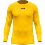 JAKO Langarmshirt Lightweight (maximale Bewegungsfreiheit, nahtlos) Unterwäsche gelb Herren