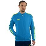 JAKO Trainingsjacke Striker 2.0 (100% Shiny-Polyester-Tricot) blau/neongelb Herren