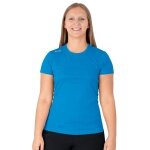 JAKO Lauf-Tshirt Run 2.0 (Polyester-Micro-Mesh, atmungsaktiv) hellblau Damen