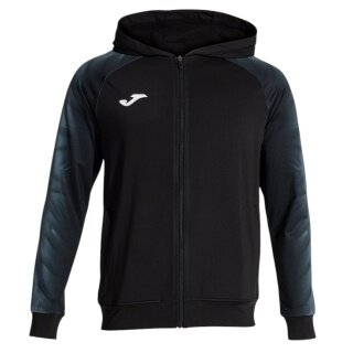 Joma Kapuzenjacke Elite XI Full-Zip (Fleece-Futter) schwarz/anthrazitgrau Herren